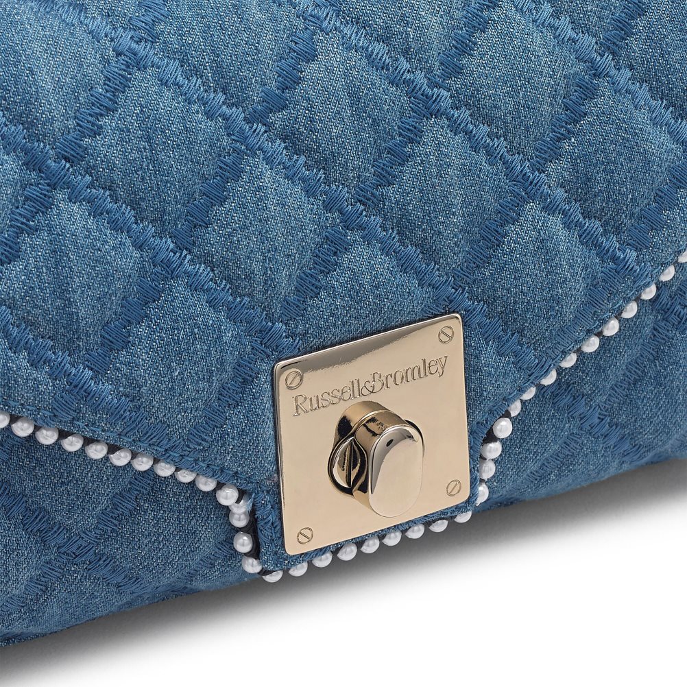 Dámské Mini Taška Russell & Bromley Promenade Chain Tmavě Blankyt | CZ-64381R
