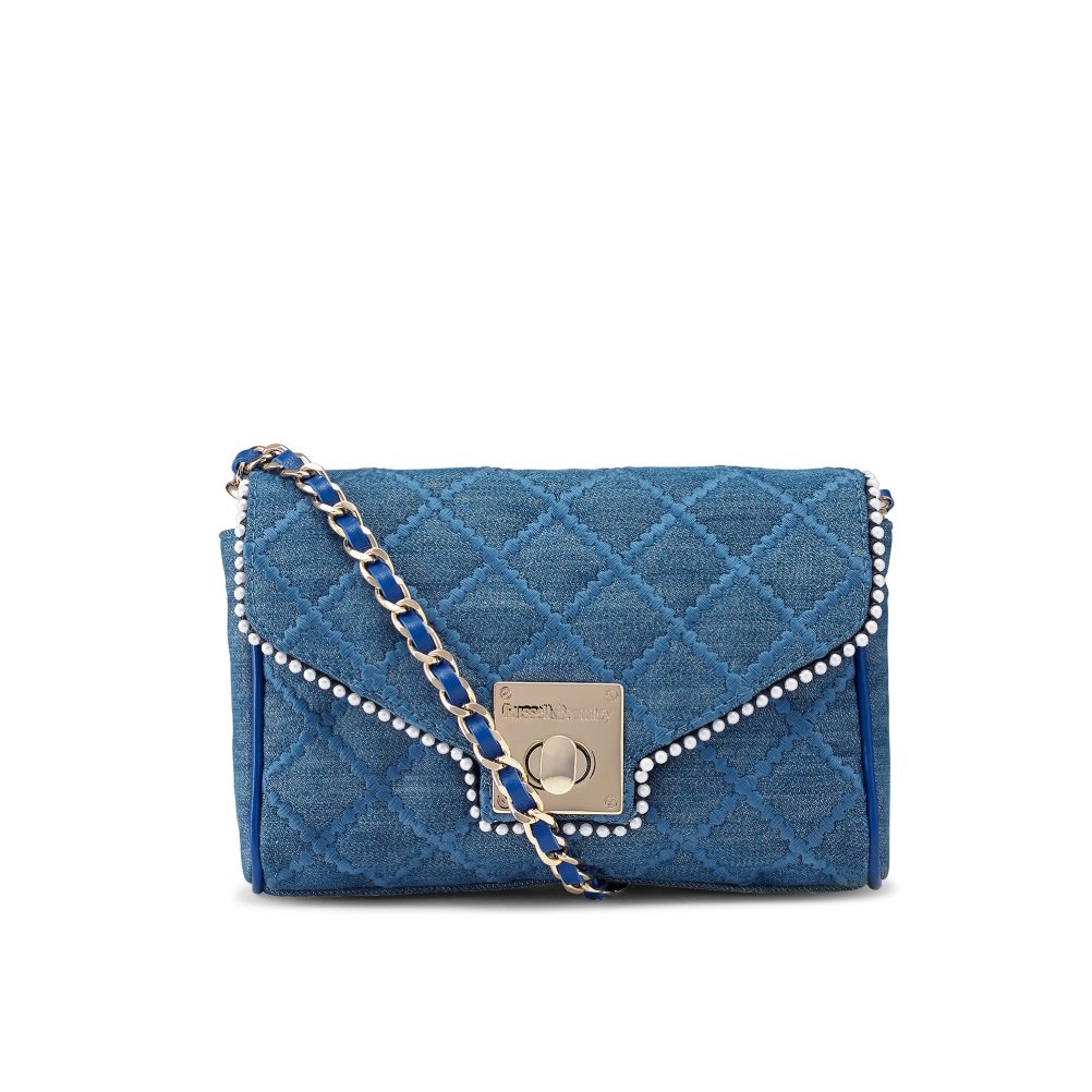 Dámské Mini Taška Russell & Bromley Promenade Chain Tmavě Blankyt | CZ-64381R
