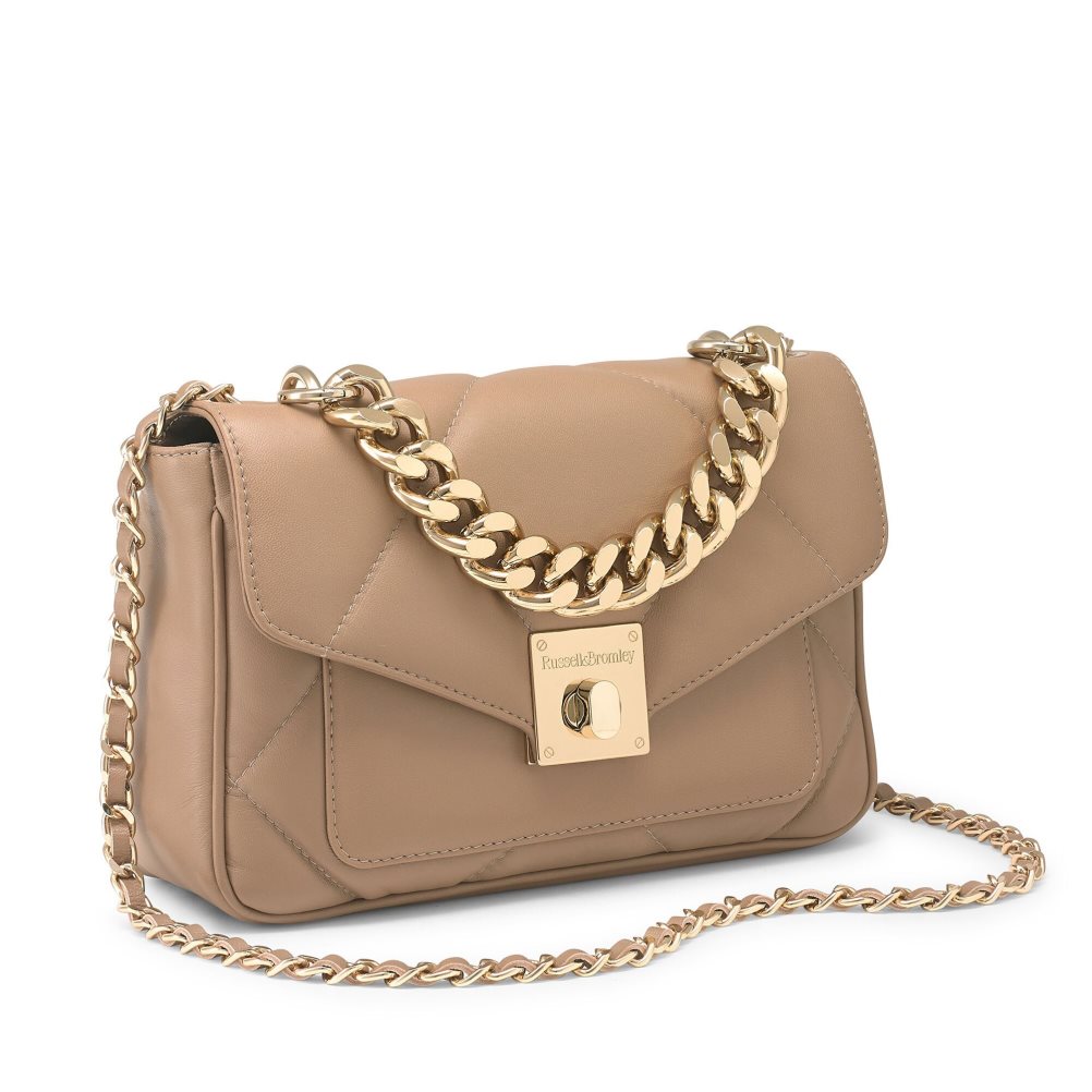 Dámské Mini Taška Russell & Bromley Quiltpuff Midi Béžový | CZ-15826D