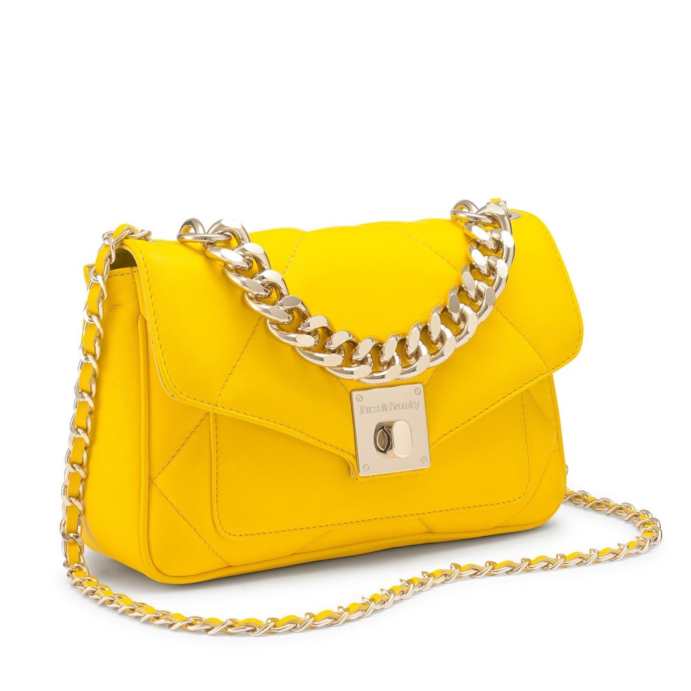 Dámské Mini Taška Russell & Bromley Quiltpuff Midi Žluté | CZ-31698V