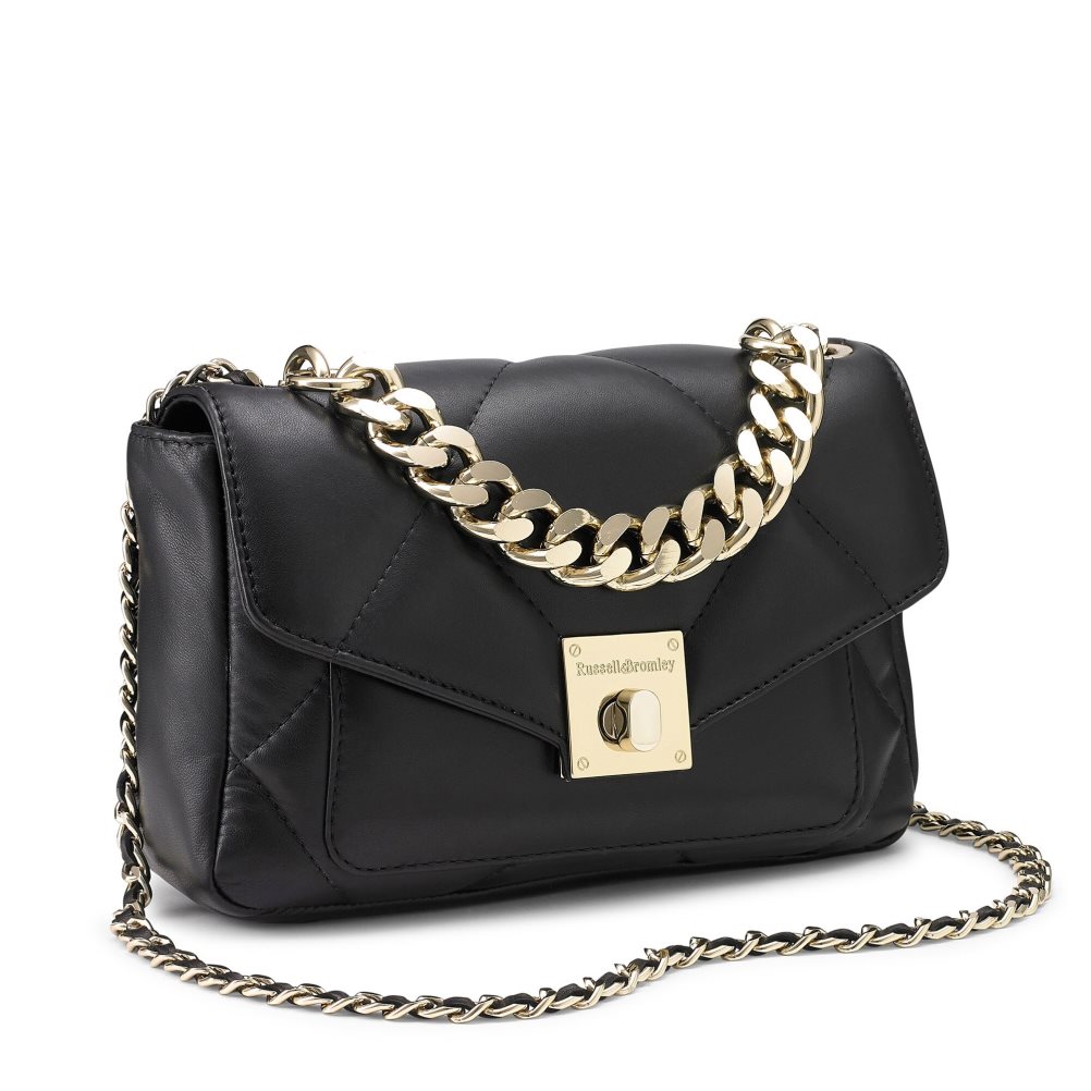 Dámské Mini Taška Russell & Bromley Quiltpuff Midi Černé | CZ-93784Y
