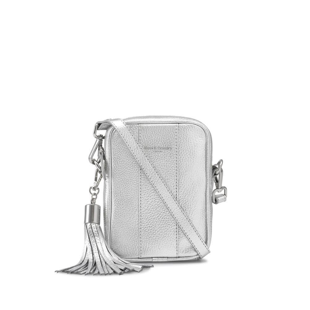 Dámské Mini Taška Russell & Bromley Rowlow Stříbrné | CZ-41906E