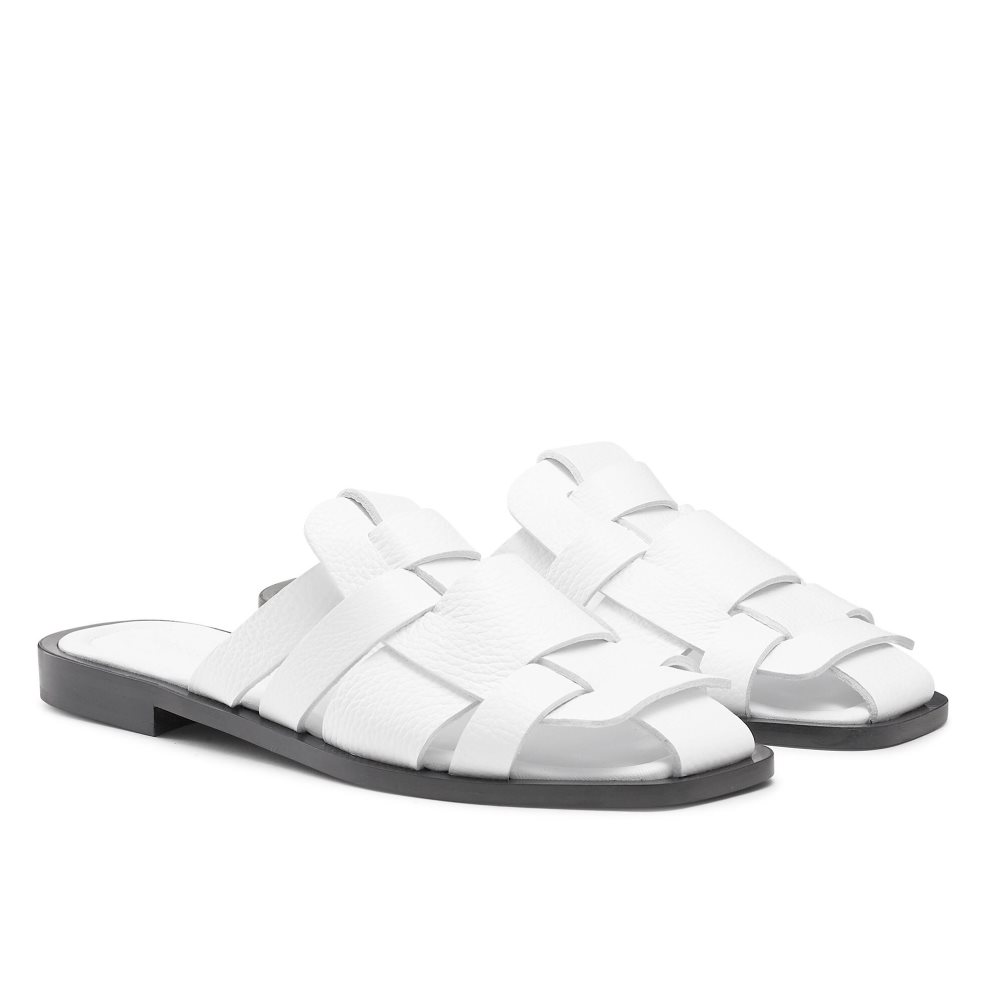 Dámské Ploché Sandály Russell & Bromley Ko Samui Fisherman Bílé | CZ-30589Z