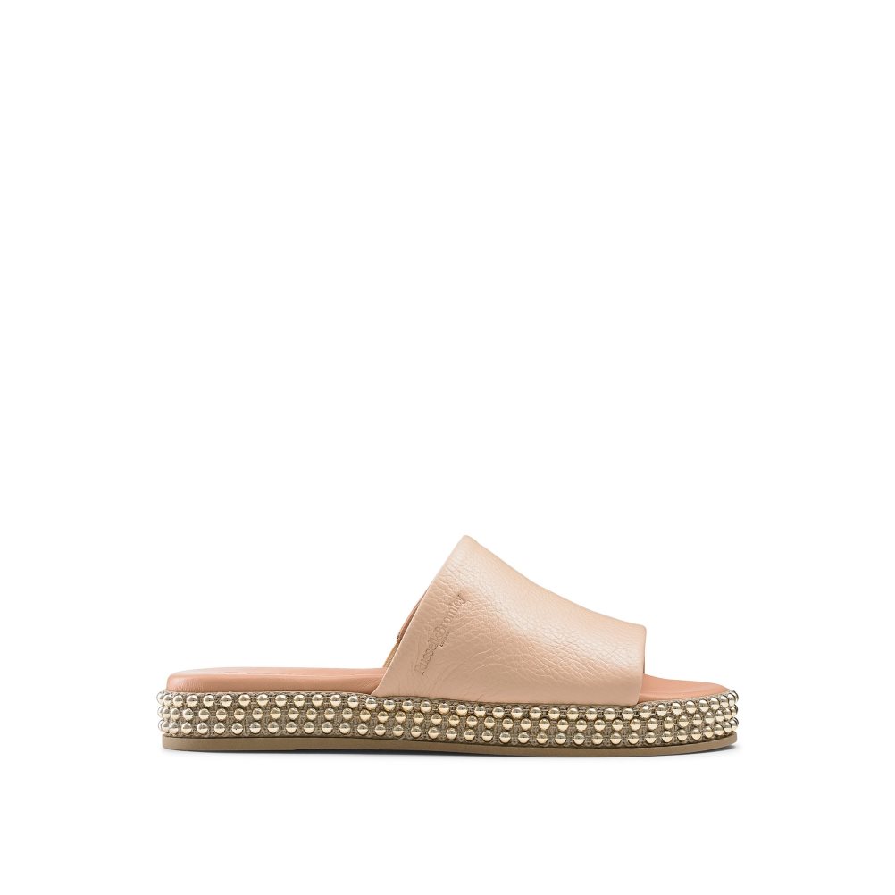 Dámské Ploché Sandály Russell & Bromley Moneypot Béžový | CZ-35926U