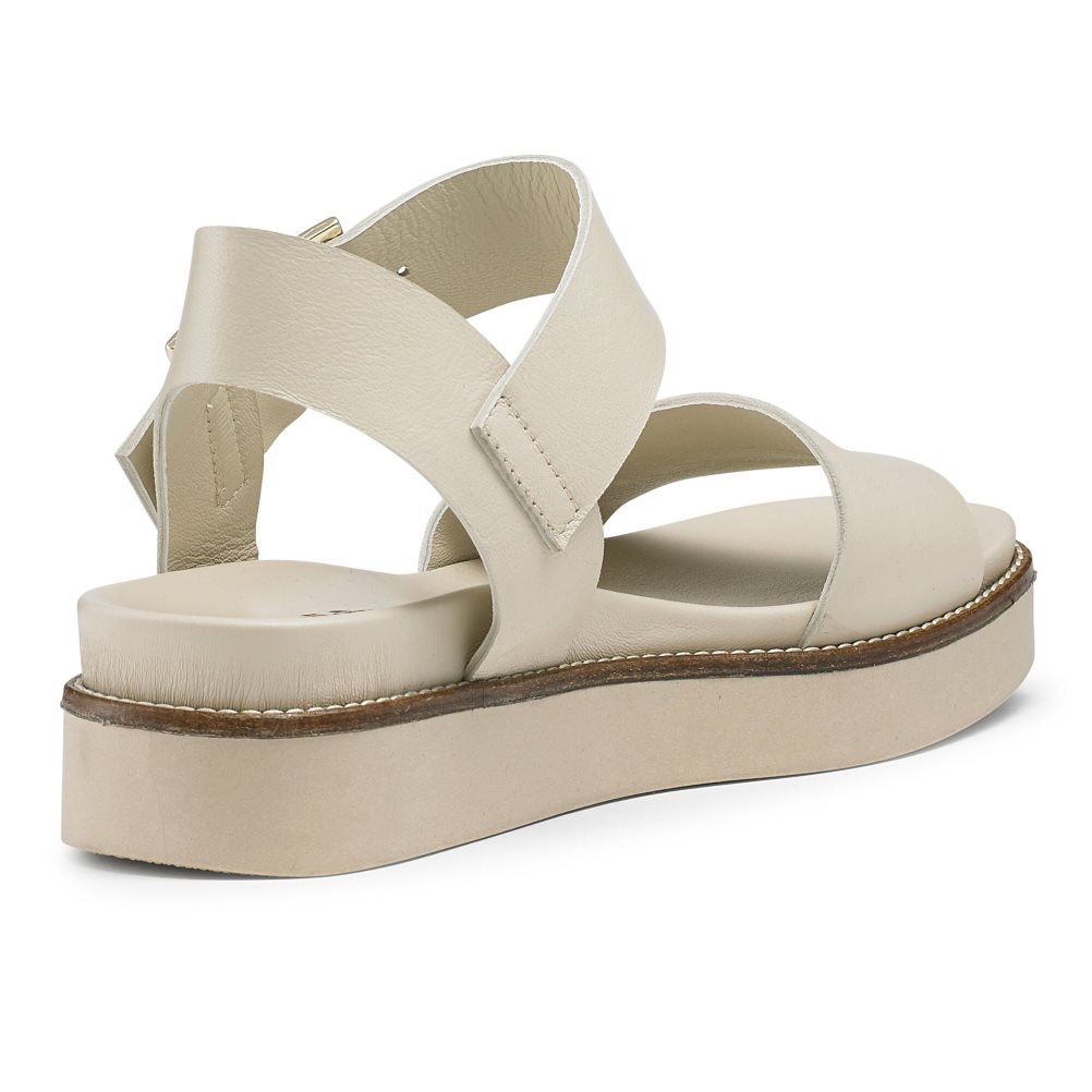 Dámské Ploché Sandály Russell & Bromley Boston Sportovní Krém | CZ-40157D