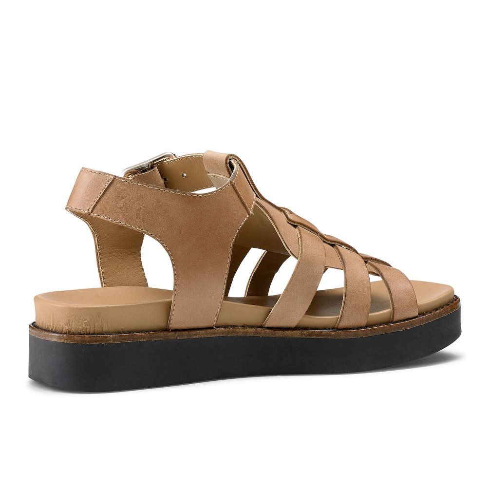 Dámské Ploché Sandály Russell & Bromley Portland Fisherman Hnědé | CZ-65972D