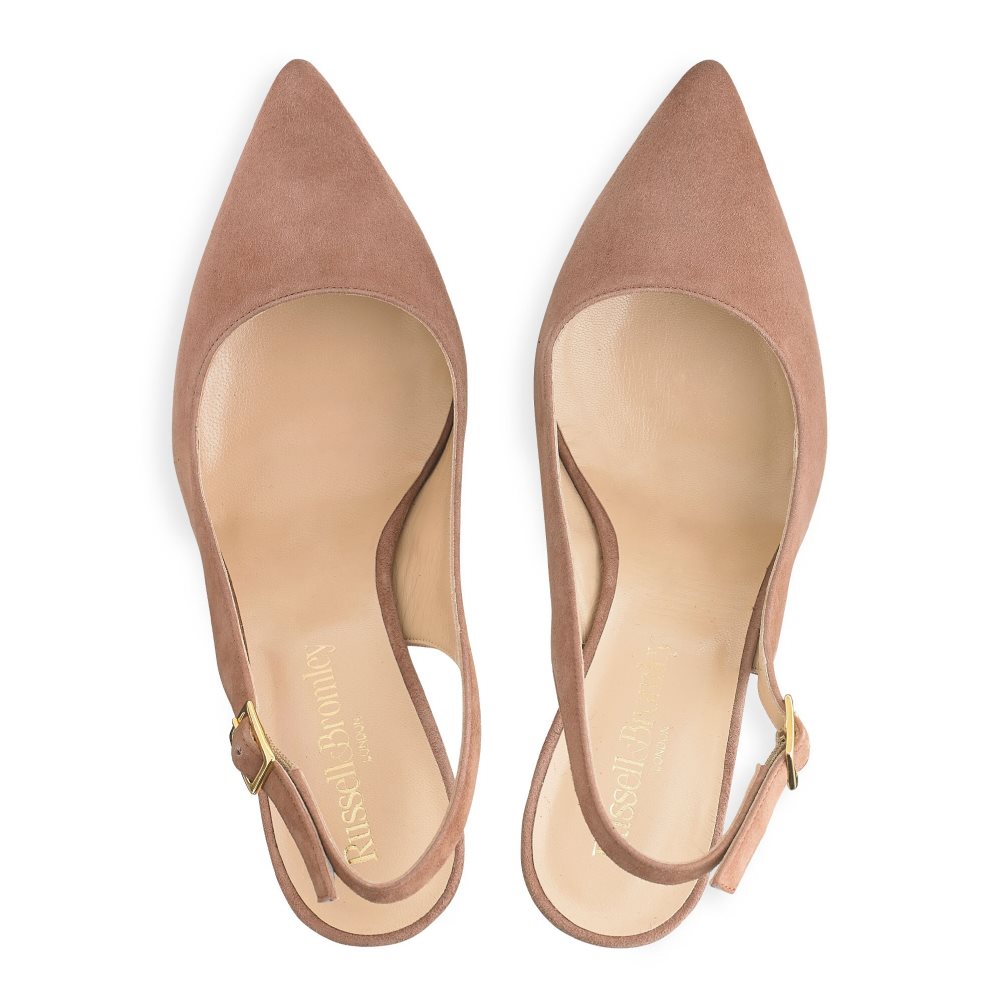 Dámské Podpatky Russell & Bromley 85mm Slingback Hnědé | CZ-40219T