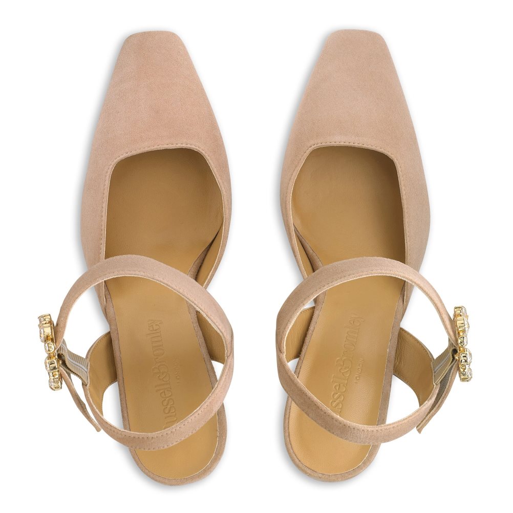 Dámské Podpatky Russell & Bromley Strictly Embellished Court Růžové | CZ-96084A