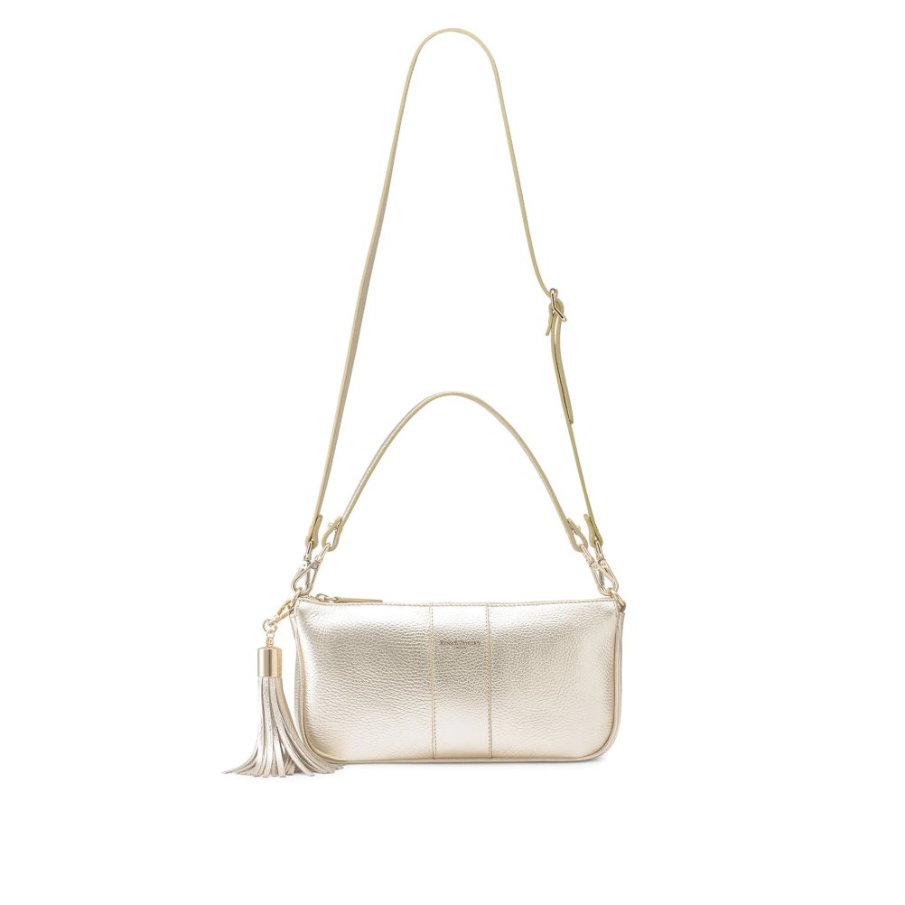 Dámské Přebalovací Tašky Russell & Bromley Paris Slim Baguette Zlaté | CZ-58679F