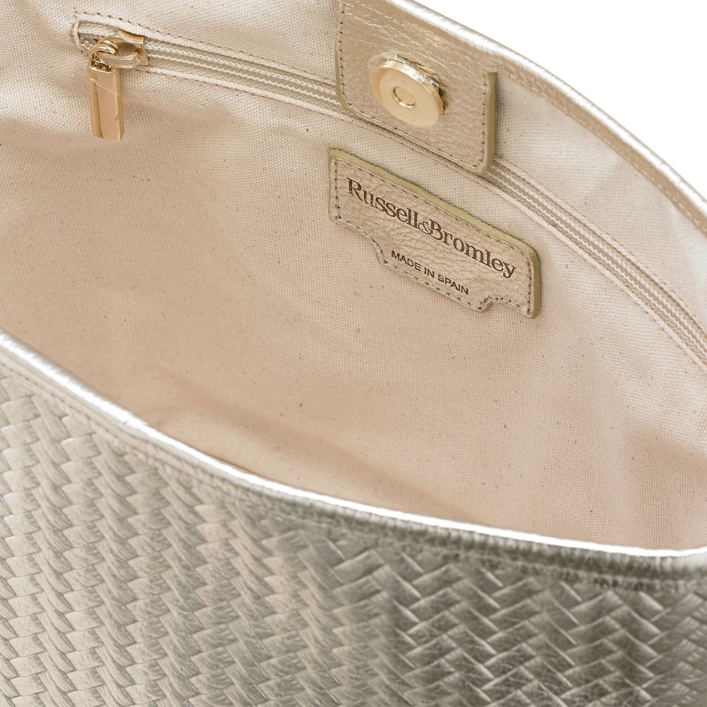 Dámské Přebalovací Tašky Russell & Bromley Getaway Soft Grab Zlaté | CZ-67013O