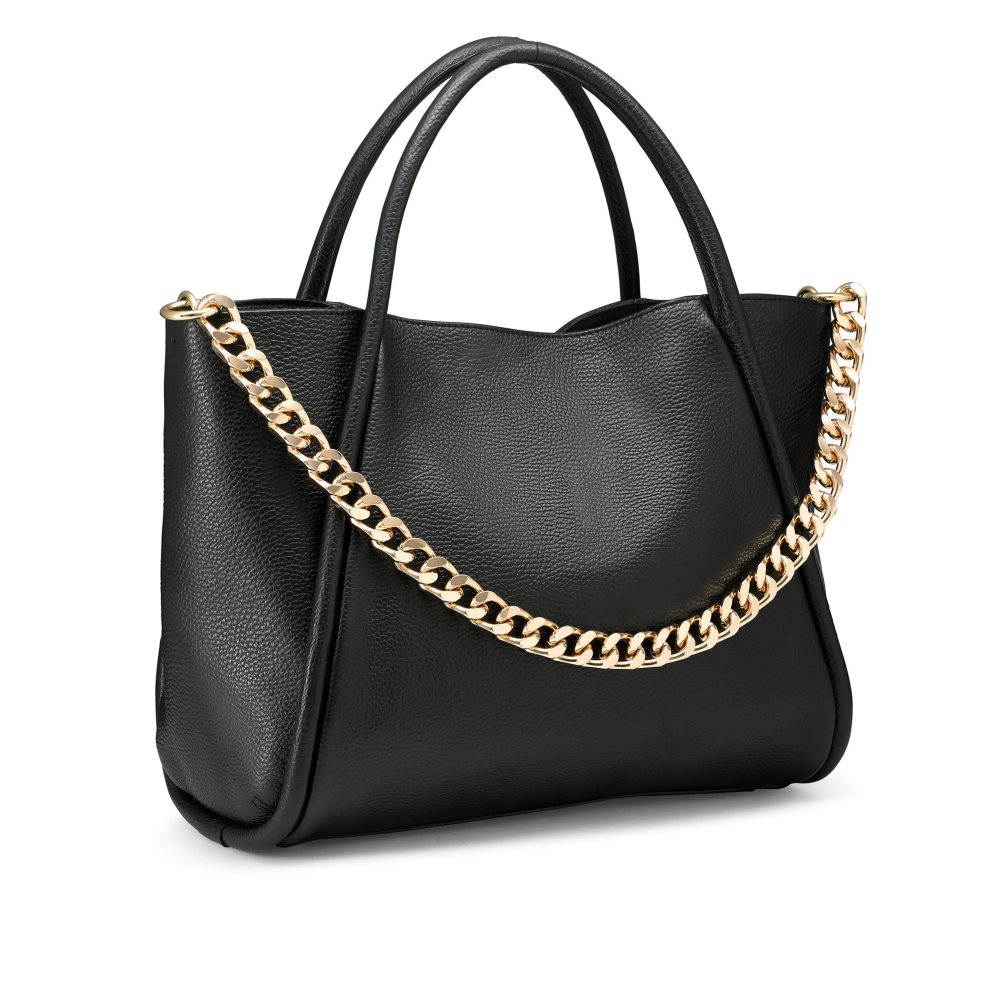 Dámské Přebalovací Tašky Russell & Bromley Icon Chain East/West Grab Černé | CZ-68024M