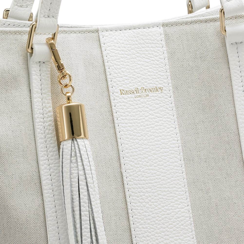 Dámské Přebalovací Tašky Russell & Bromley Clarity Eco Boxy Shopper Bílé | CZ-87316Q