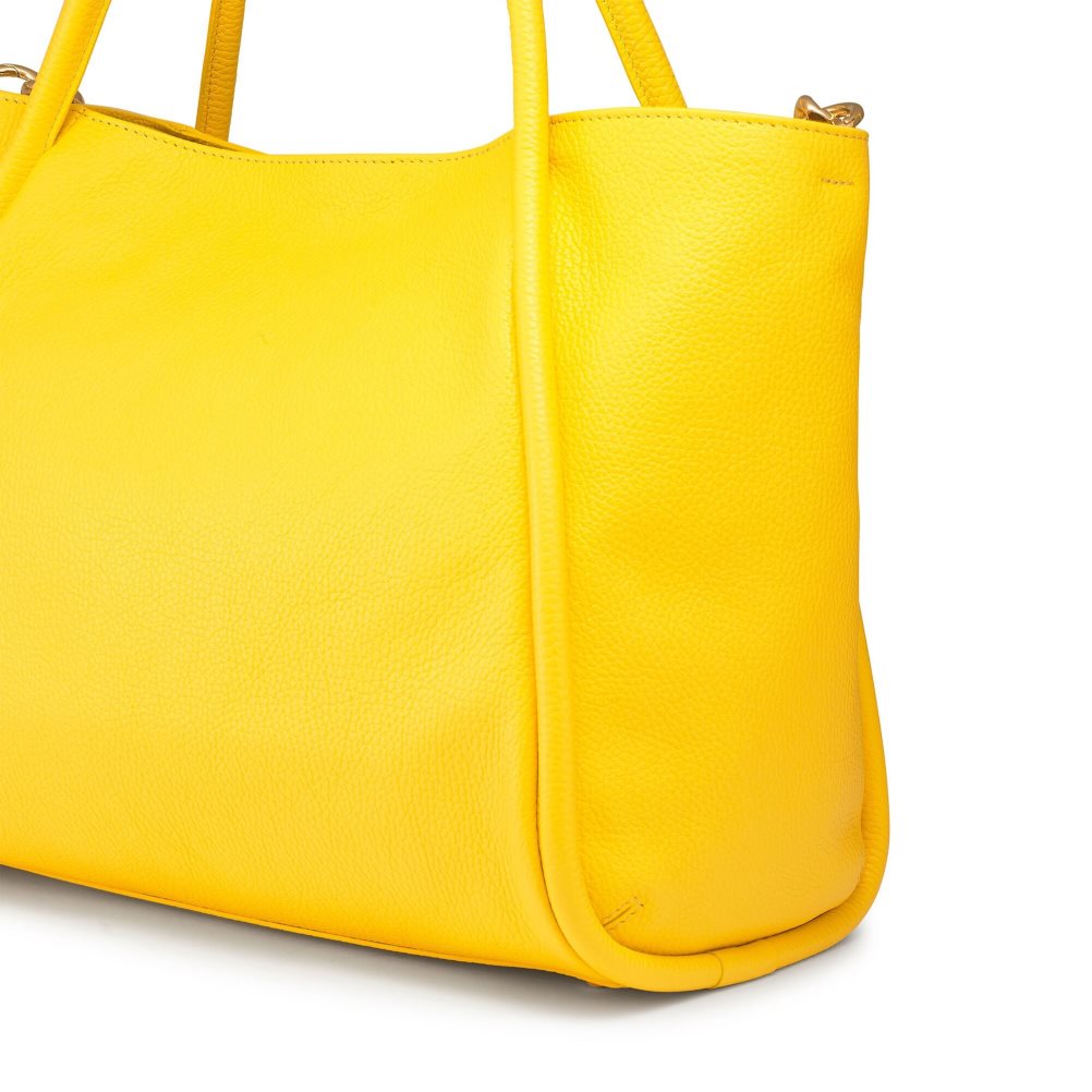 Dámské Přebalovací Tašky Russell & Bromley Icon Chain East/West Grab Žluté | CZ-92730B