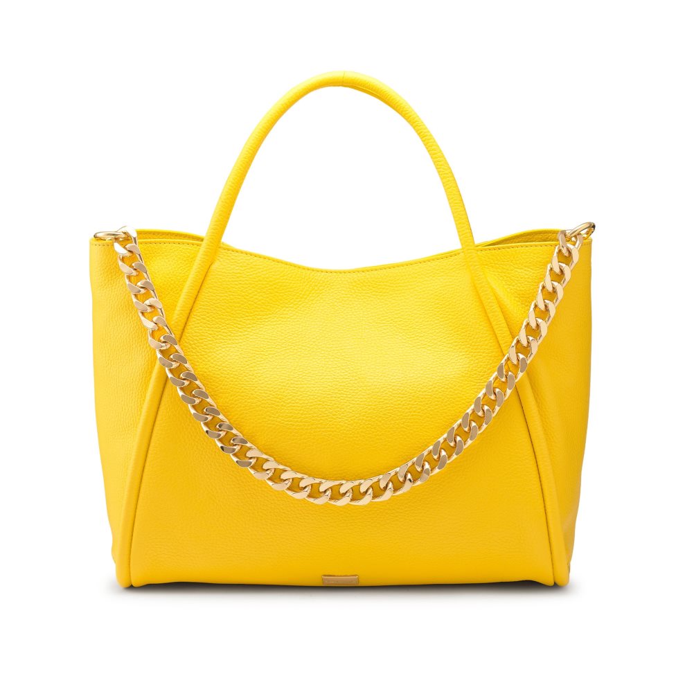 Dámské Přebalovací Tašky Russell & Bromley Icon Chain East/West Grab Žluté | CZ-92730B