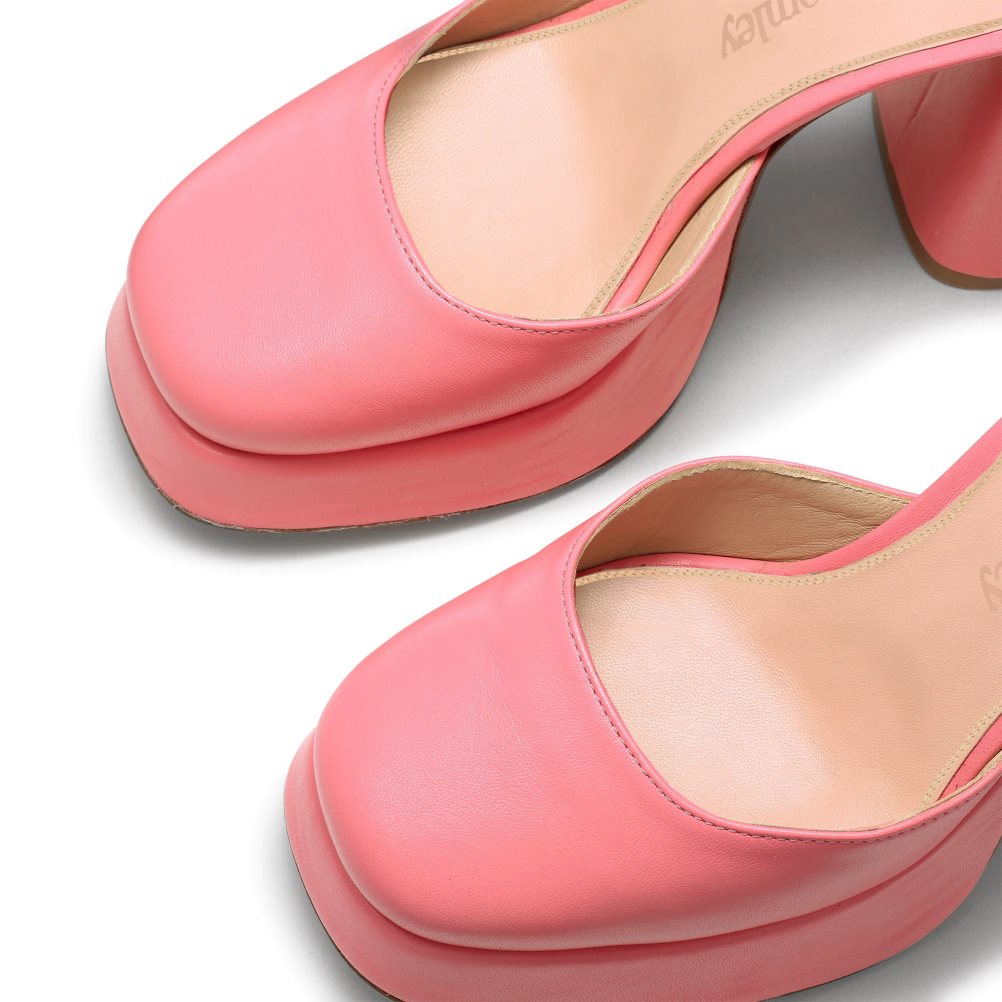 Dámské Sandály na Podpatku Russell & Bromley Flawless Extreme Platformy Růžové | CZ-04936W