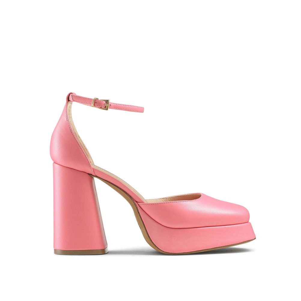 Dámské Sandály na Podpatku Russell & Bromley Flawless Extreme Platformy Růžové | CZ-04936W