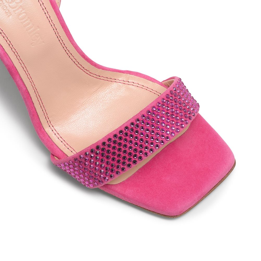 Dámské Sandály na Podpatku Russell & Bromley Cosmo+ Páskové Růžové | CZ-23095M