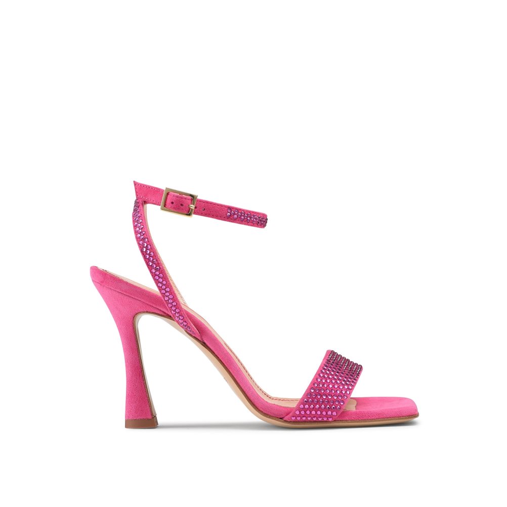 Dámské Sandály na Podpatku Russell & Bromley Cosmo+ Páskové Růžové | CZ-23095M