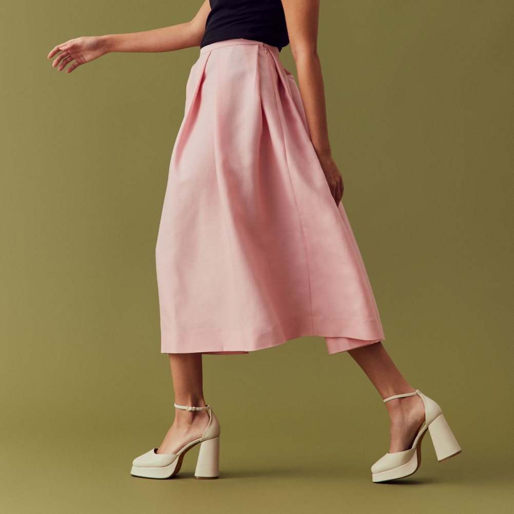 Dámské Sandály na Podpatku Russell & Bromley Flawless Extreme Platformy Bílé | CZ-34207X