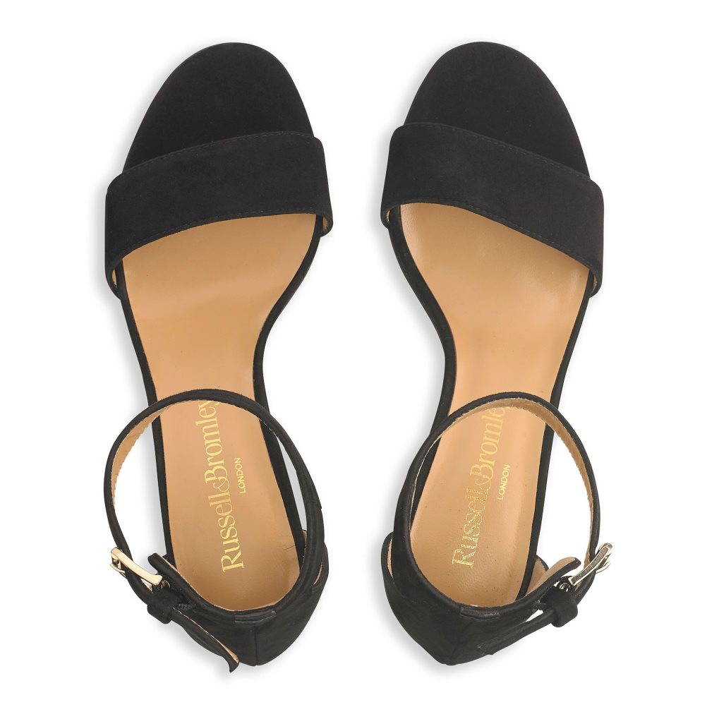 Dámské Sandály na Podpatku Russell & Bromley Ittakestwo Block Černé | CZ-47192D