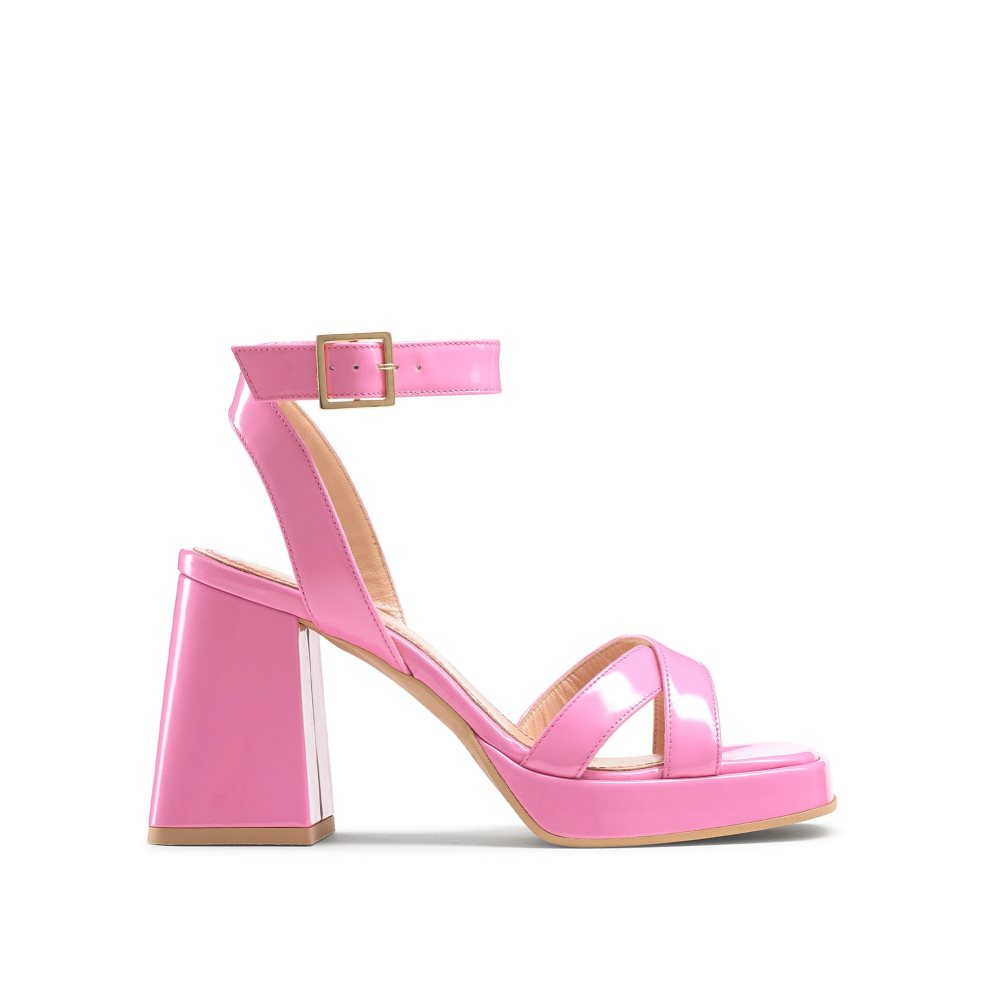 Dámské Sandály na Podpatku Russell & Bromley Groovybaby Platformy Růžové | CZ-75162S
