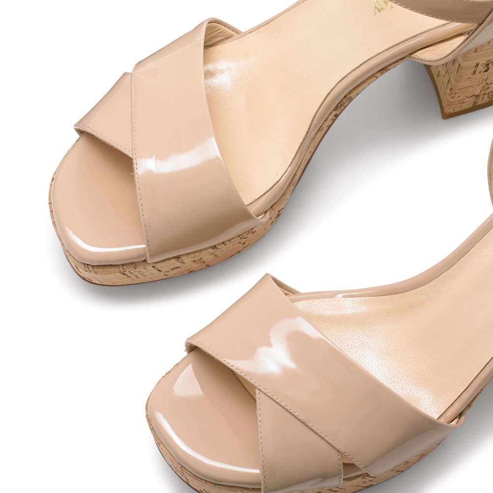 Dámské Sandály na Podpatku Russell & Bromley Topform Platformy Růžové | CZ-79012J