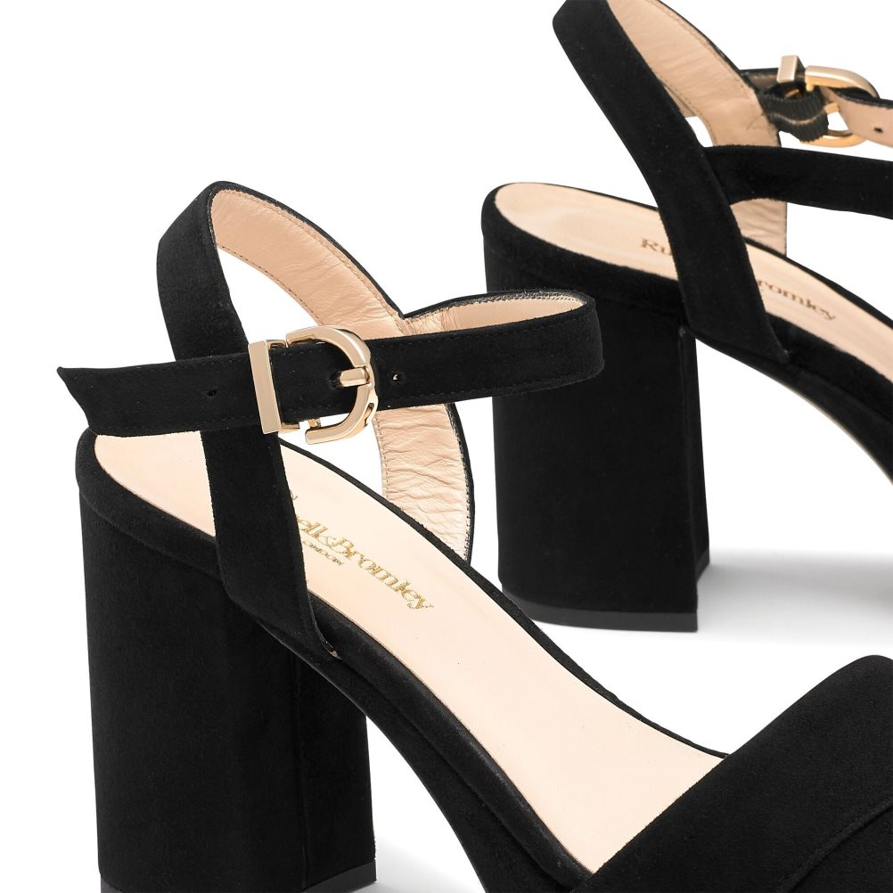 Dámské Sandály na Podpatku Russell & Bromley Topform Platformy Černé | CZ-82307D