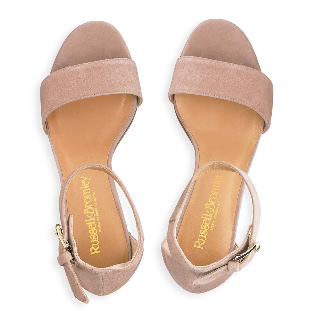 Dámské Sandály na Podpatku Russell & Bromley Ittakestwo Block Růžové | CZ-84356J