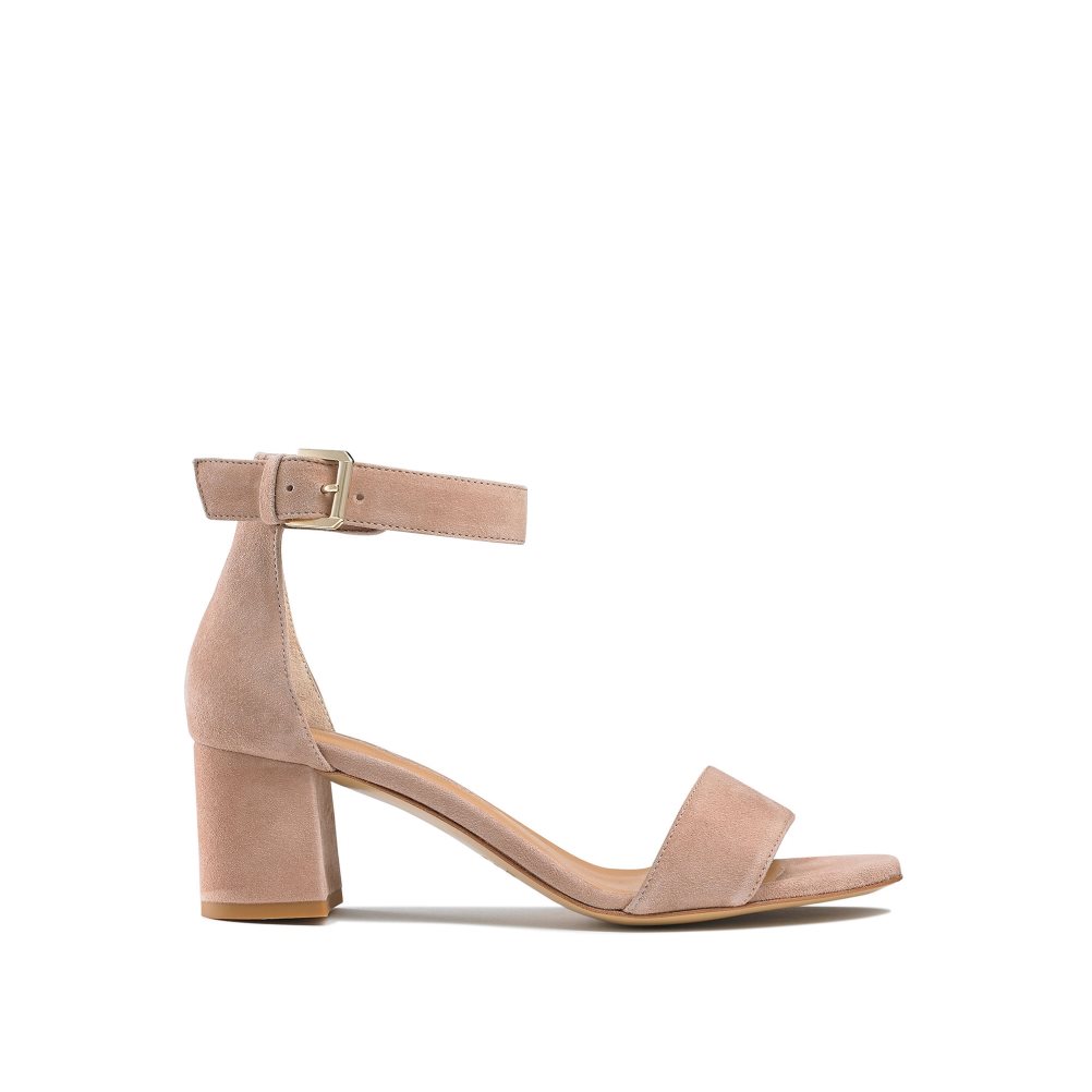 Dámské Sandály na Podpatku Russell & Bromley Ittakestwo Block Růžové | CZ-84356J