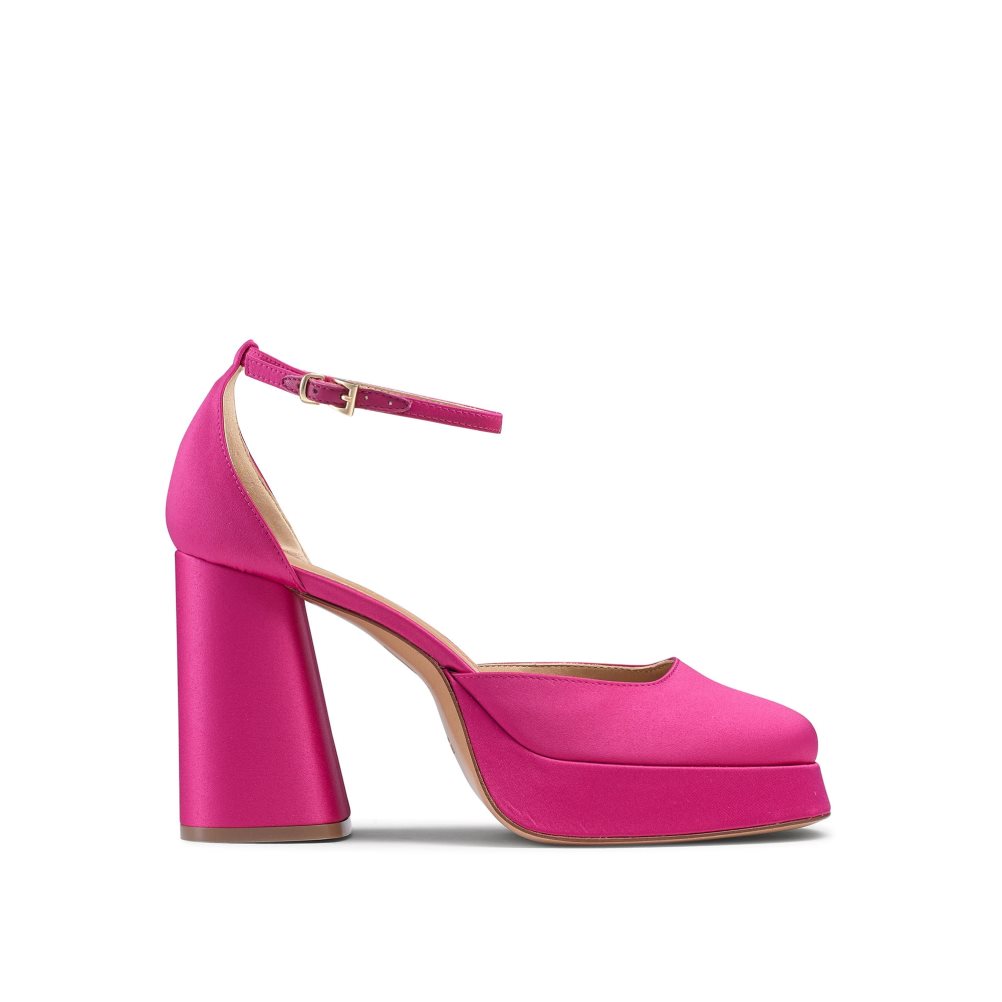 Dámské Sandály na Podpatku Russell & Bromley Flawless Extreme Platformy Růžové | CZ-91806T