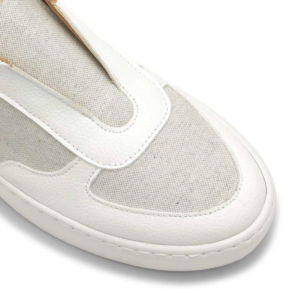 Dámské Tenisky Russell & Bromley Fifth Ave Eco Laceless Bílé | CZ-09468Z