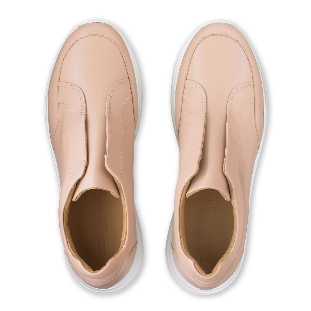 Dámské Tenisky Russell & Bromley Speed Up Laceless Runner Světle Hnědé | CZ-52873M