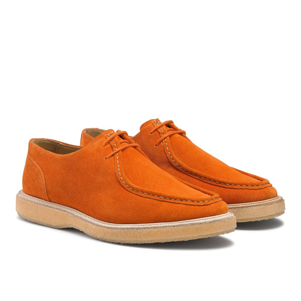 Pánské Boty Derby Russell & Bromley Algonquin Crepe Sole Trappeur Oranžové | CZ-03841X