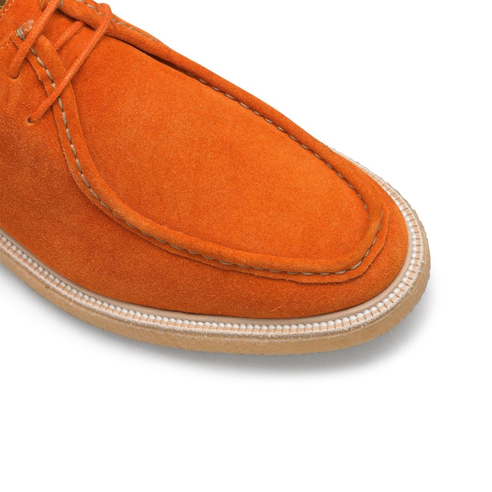 Pánské Boty Derby Russell & Bromley Algonquin Crepe Sole Trappeur Oranžové | CZ-03841X