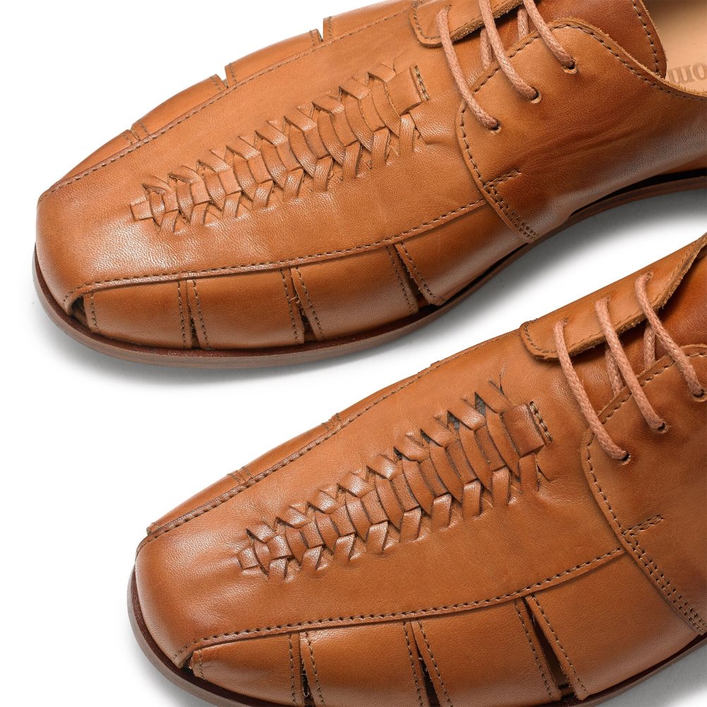 Pánské Boty Derby Russell & Bromley Southbound Weave Detail Hnědé | CZ-48361F