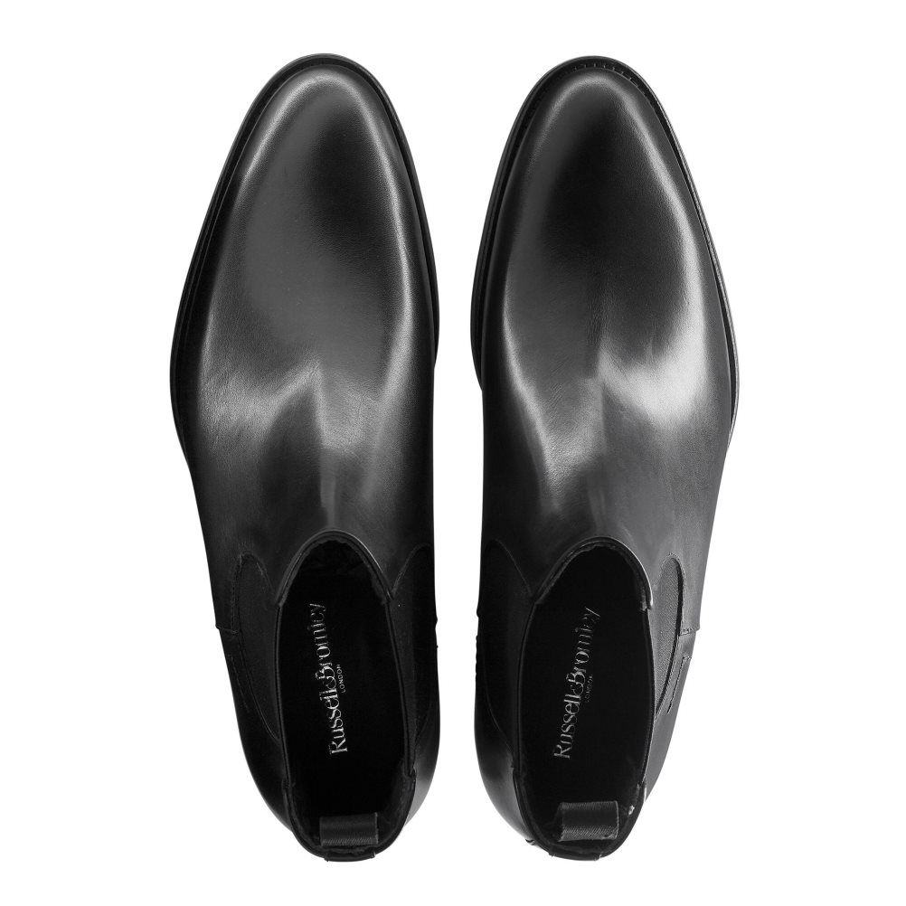 Pánské Chelsea Boty Russell & Bromley Beechwood Classic Černé | CZ-27048V