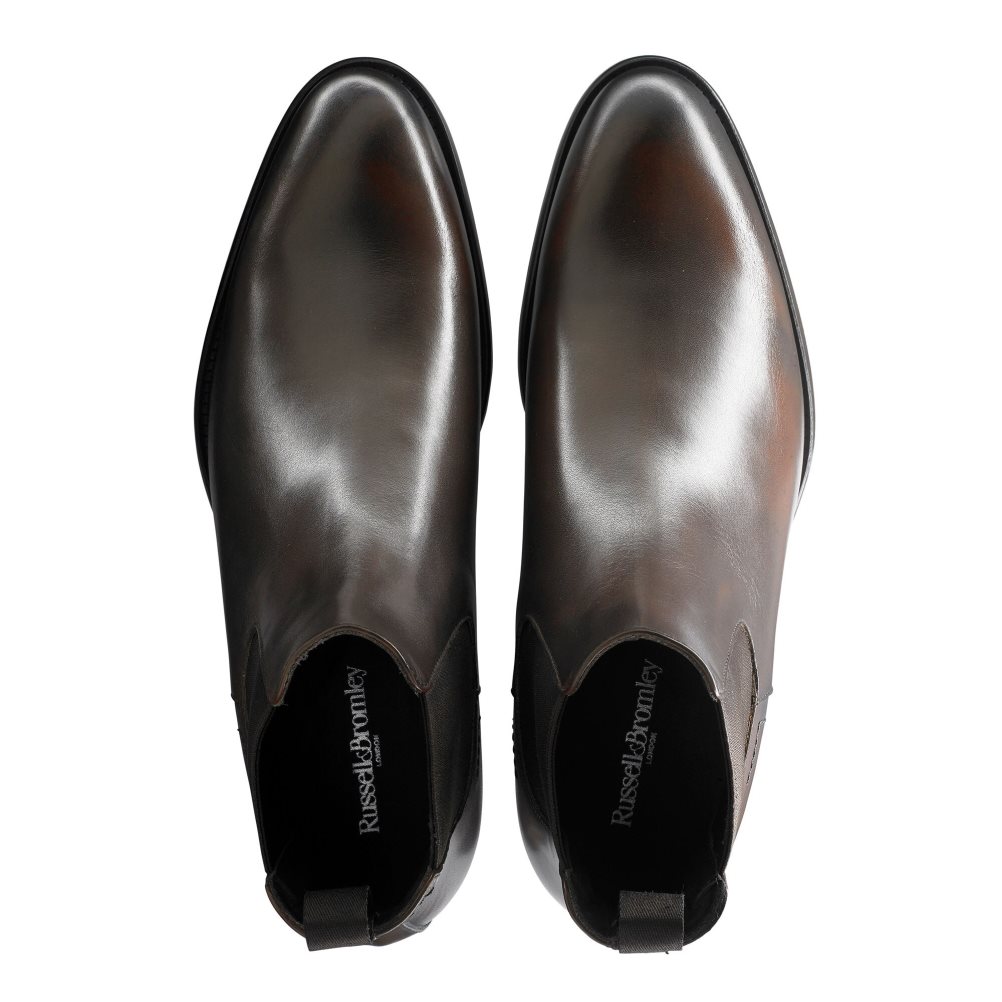 Pánské Chelsea Boty Russell & Bromley Beechwood Classic Čokolády | CZ-36728X