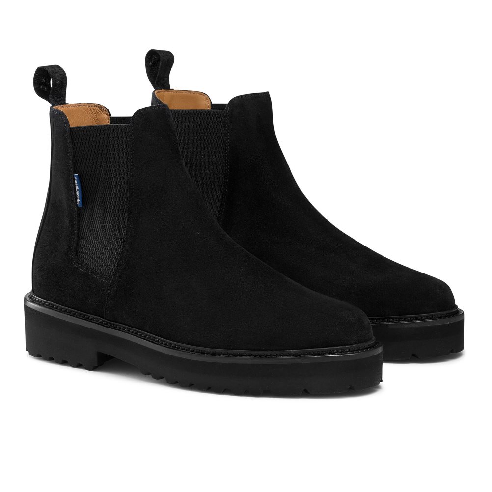 Pánské Chelsea Boty Russell & Bromley Bruton Čistěno Sole Černé | CZ-08472K