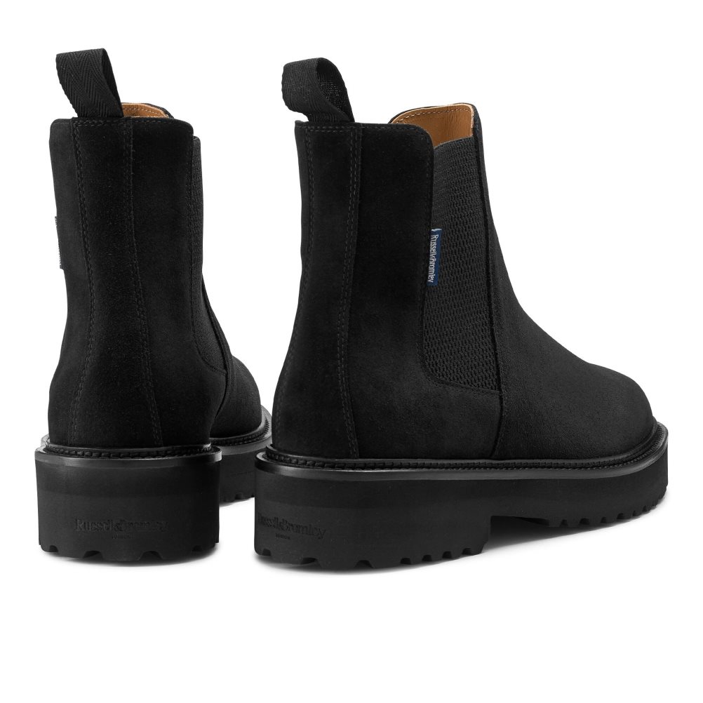 Pánské Chelsea Boty Russell & Bromley Bruton Čistěno Sole Černé | CZ-08472K