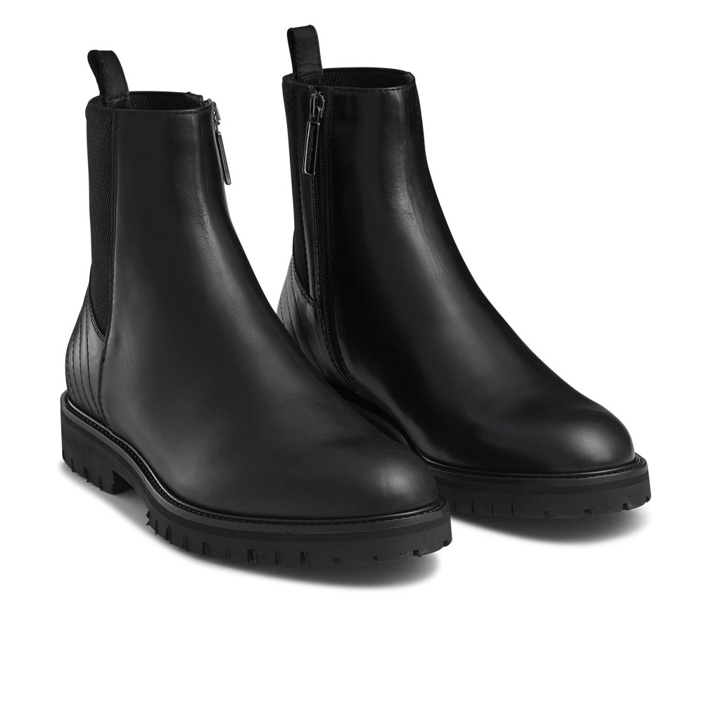Pánské Chelsea Boty Russell & Bromley Brando Černé | CZ-53179V