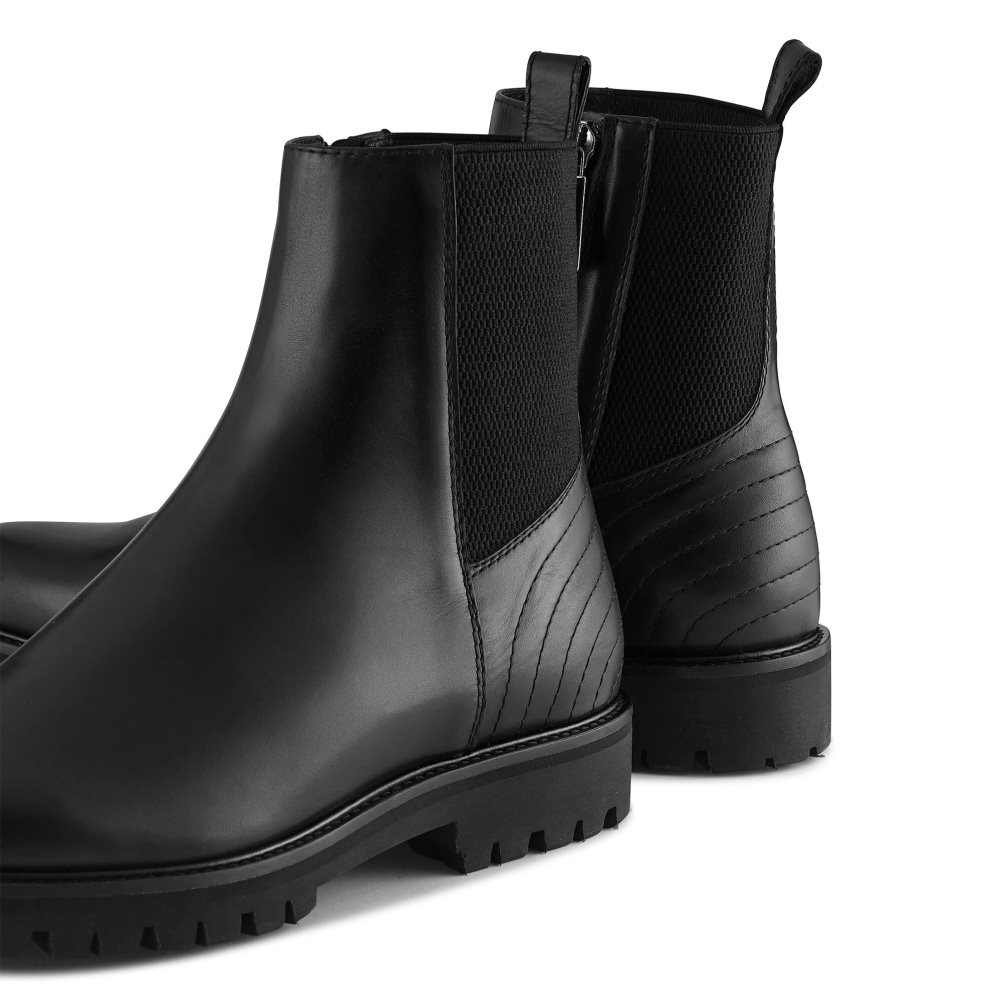 Pánské Chelsea Boty Russell & Bromley Brando Černé | CZ-53179V
