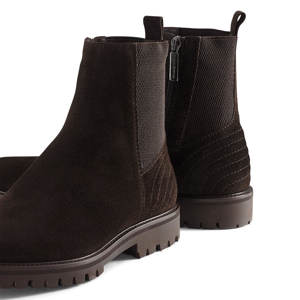 Pánské Chelsea Boty Russell & Bromley Brando Čokolády | CZ-71486A