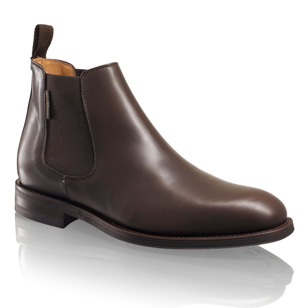 Pánské Chelsea Boty Russell & Bromley Burlington Čokolády | CZ-02546N
