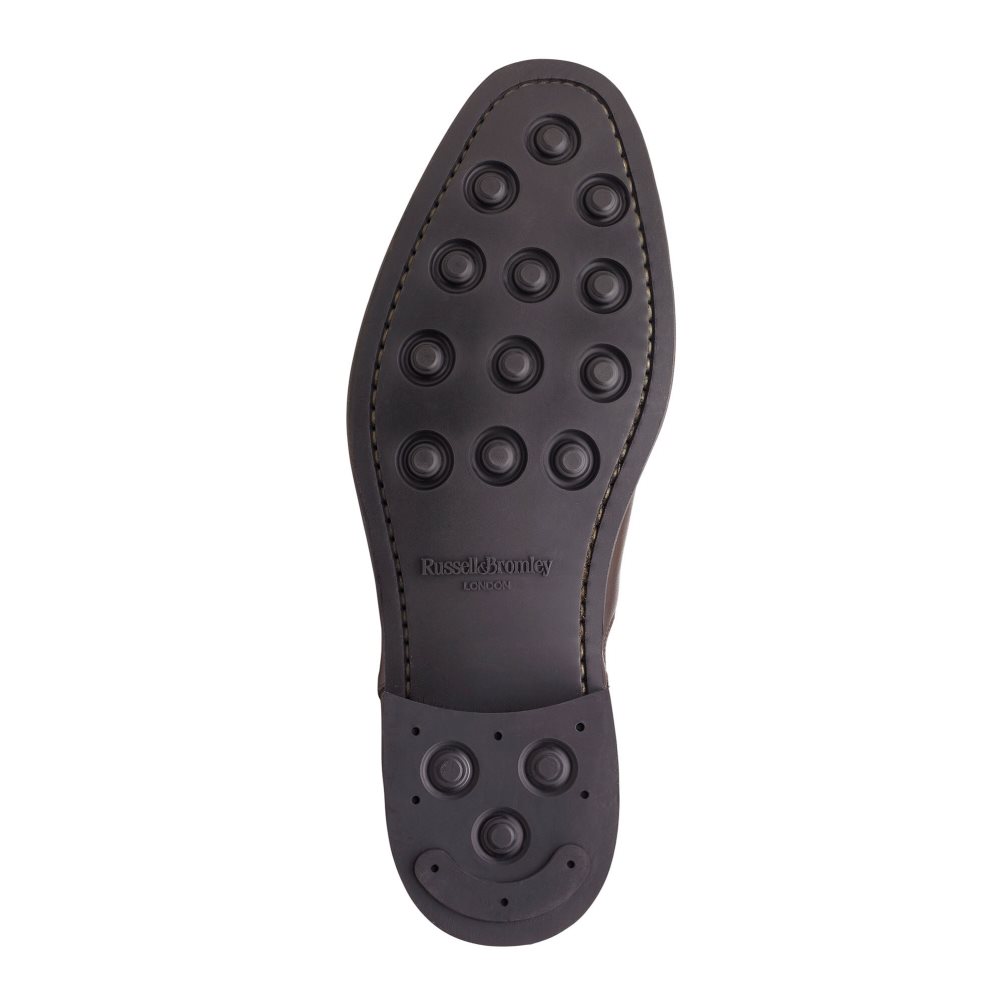 Pánské Chelsea Boty Russell & Bromley Burlington Čokolády | CZ-02546N