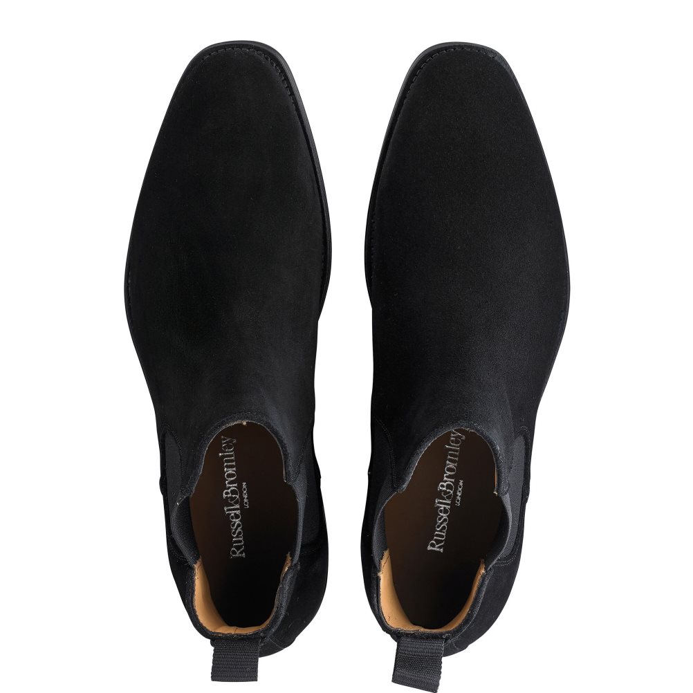 Pánské Chelsea Boty Russell & Bromley Burlington Černé | CZ-13902C