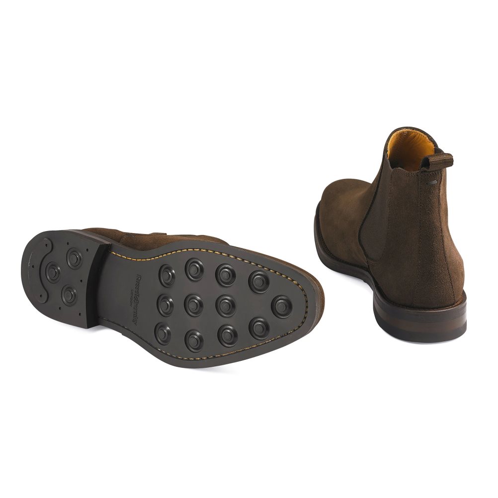 Pánské Chelsea Boty Russell & Bromley Burlington Tmavě Hnědé | CZ-41327G