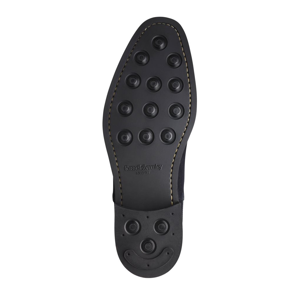 Pánské Chelsea Boty Russell & Bromley Burlington Tmavě Blankyt | CZ-74630T