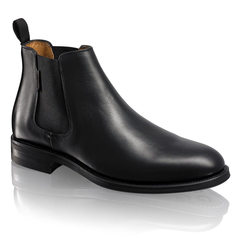 Pánské Chelsea Boty Russell & Bromley Guildford Černé | CZ-69134P