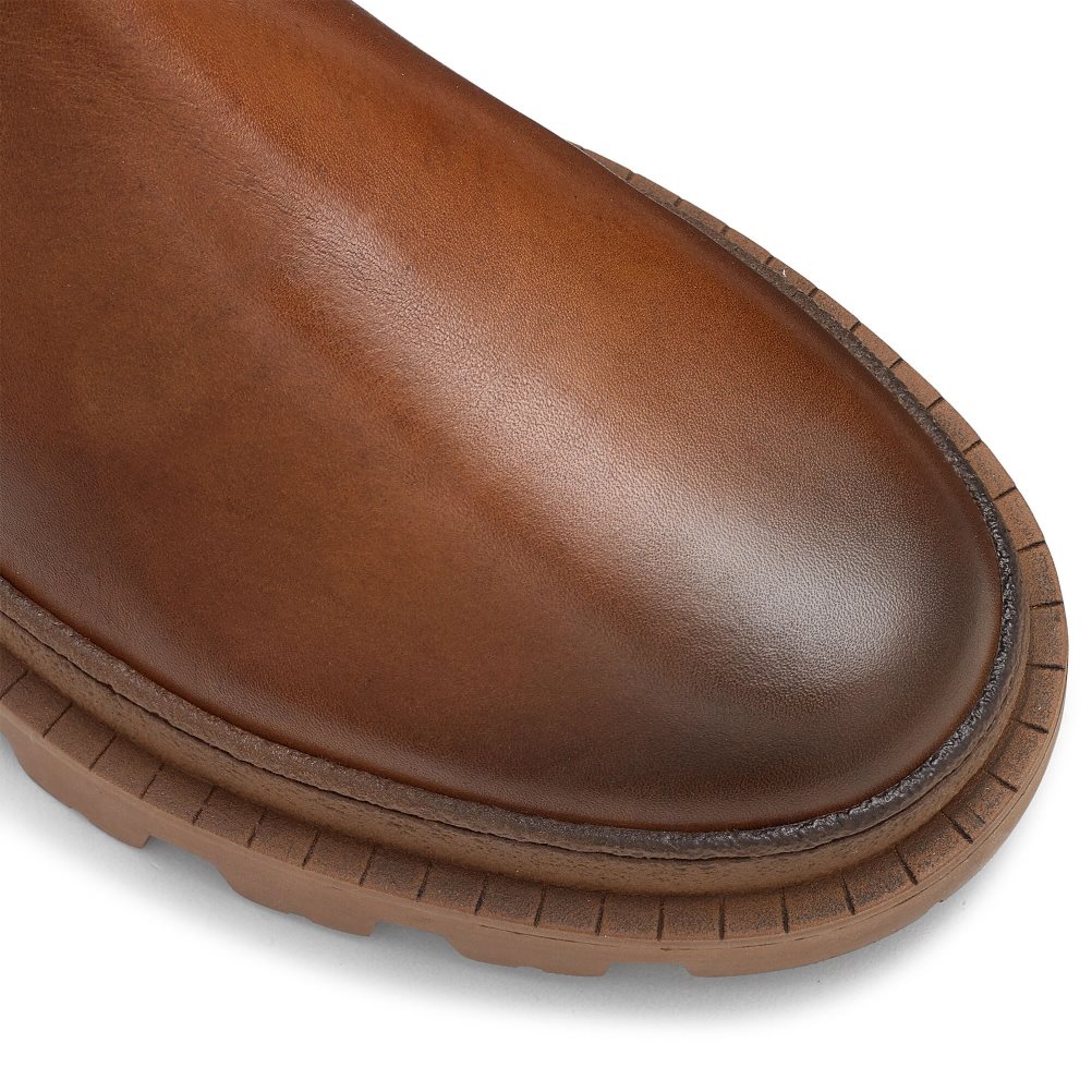 Pánské Chelsea Boty Russell & Bromley Off Grid Tlustý Sole Hnědé | CZ-62538V