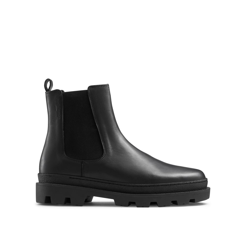 Pánské Chelsea Boty Russell & Bromley Off Grid Tlustý Sole Černé | CZ-80719M